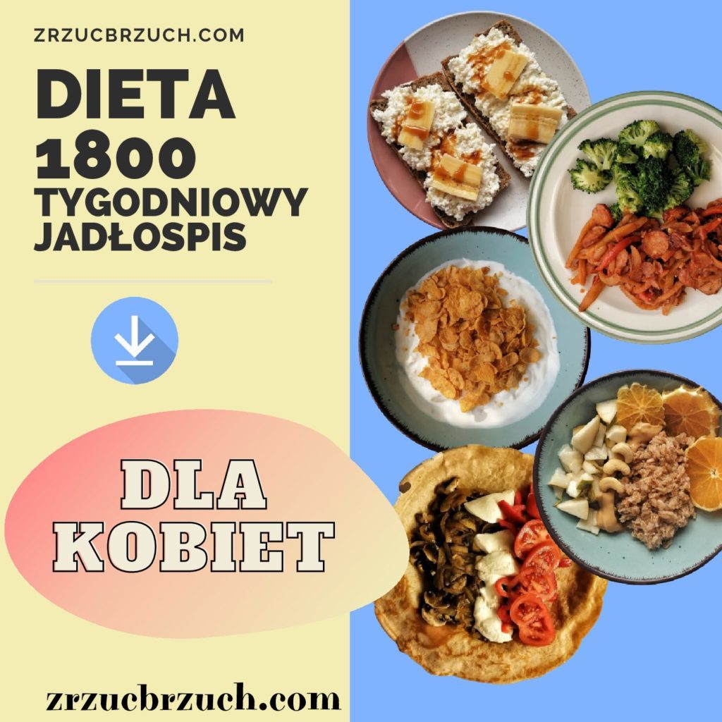 Dieta / Jadłospis dla kobiet 1800 kcal. Gdzie zdobyć ? Skuteczne